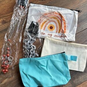 Colorful Pouch and Chain Set